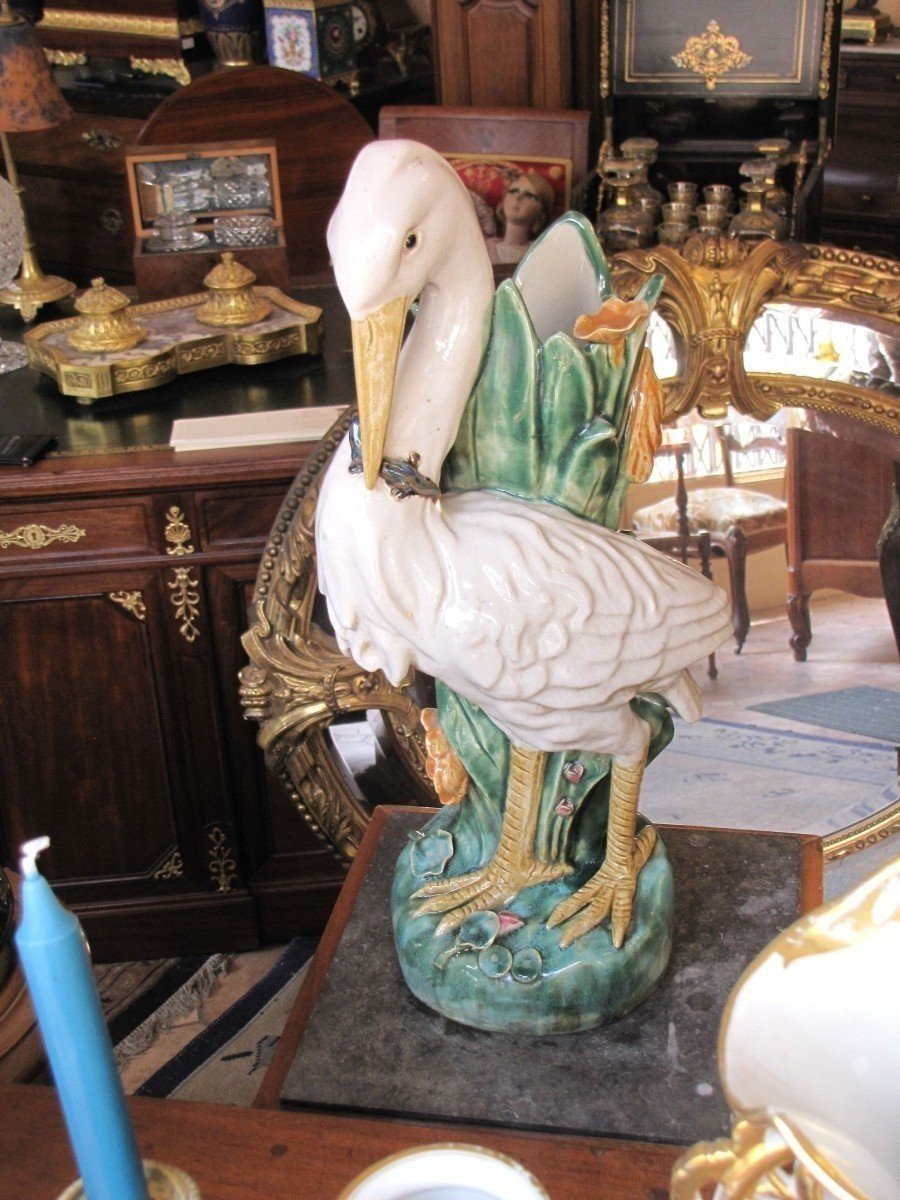 Grand cygne en barbotine-photo-2