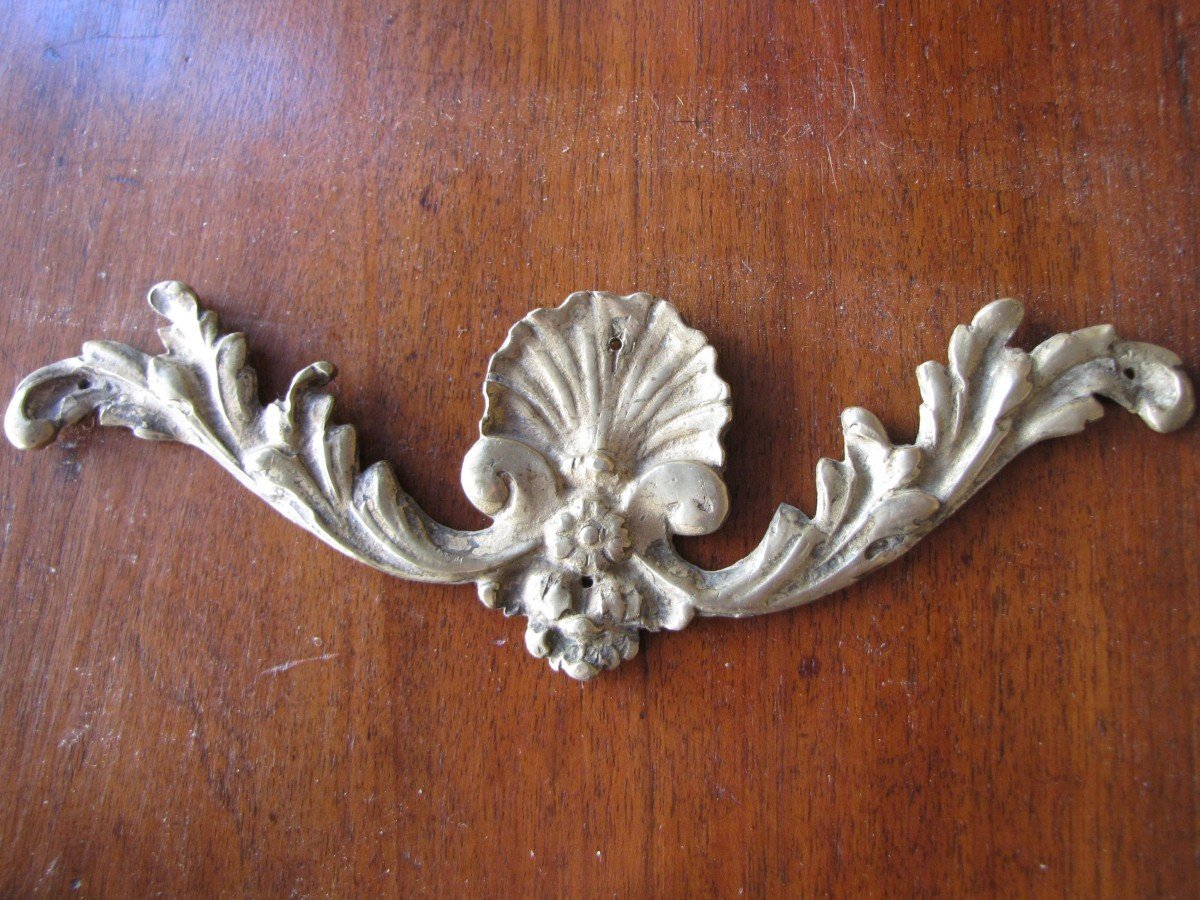 Jeu de poignées Louis XV  en bronze doré-photo-3