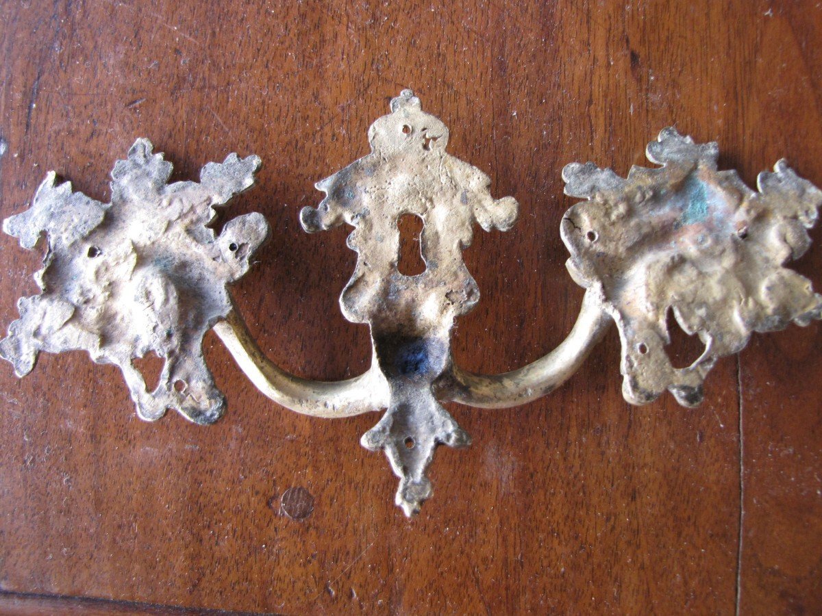 Jeu de poignées Louis XV  en bronze doré-photo-3