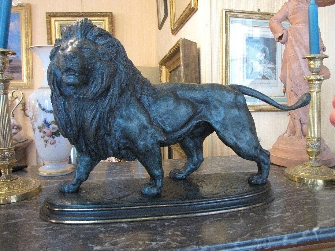 lion en bronze-photo-3