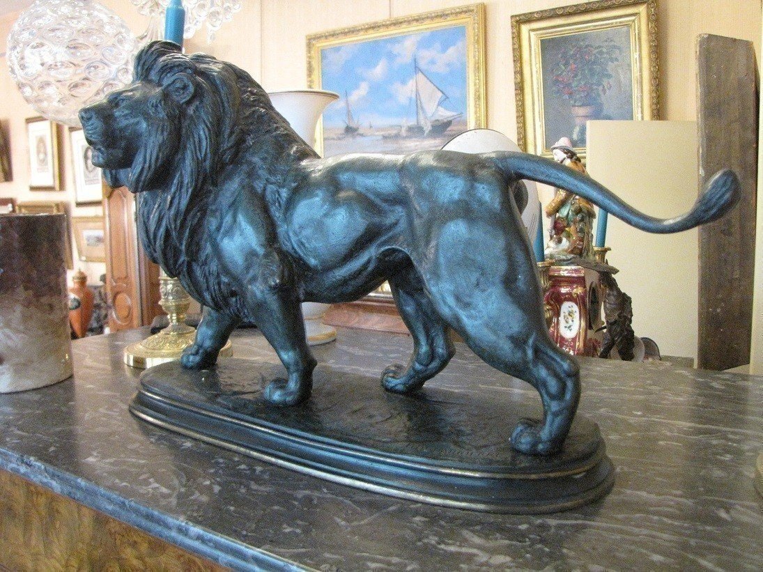 lion en bronze-photo-4