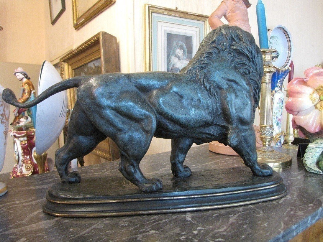 lion en bronze-photo-5