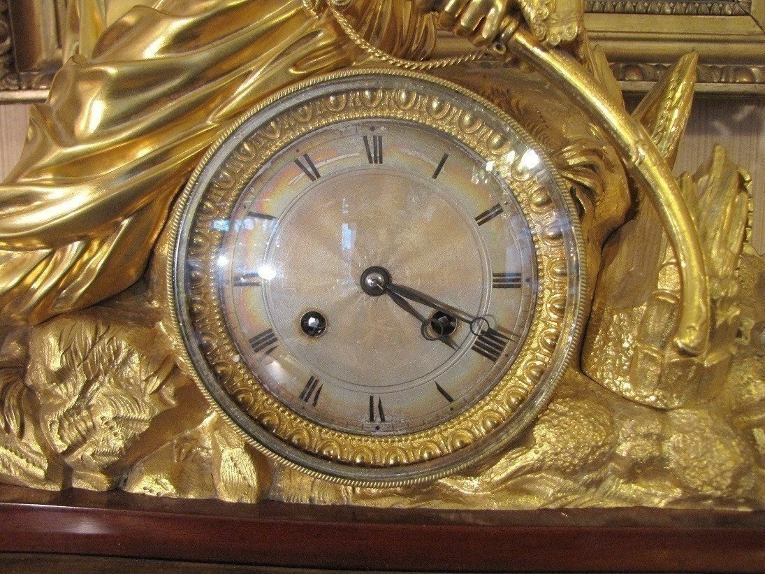 Importante pendule  ,époque Restauration-photo-4