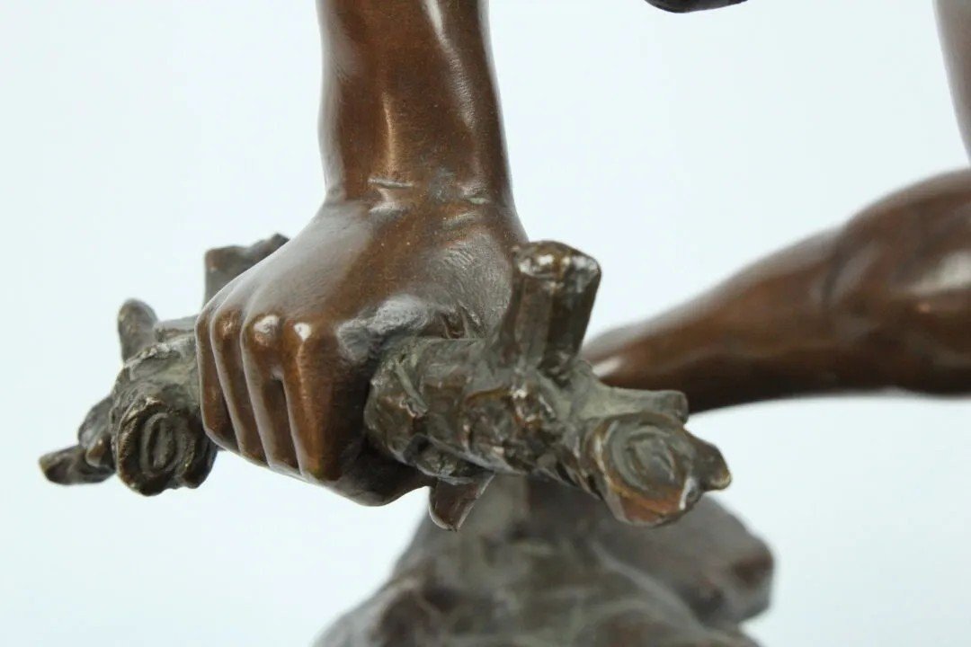 Sculpture d'homme en bronze-photo-7