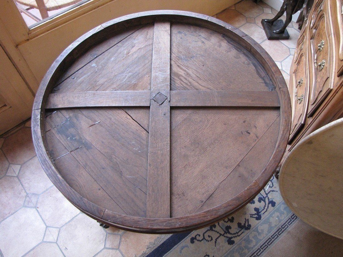 Gueridon en acajou-photo-1