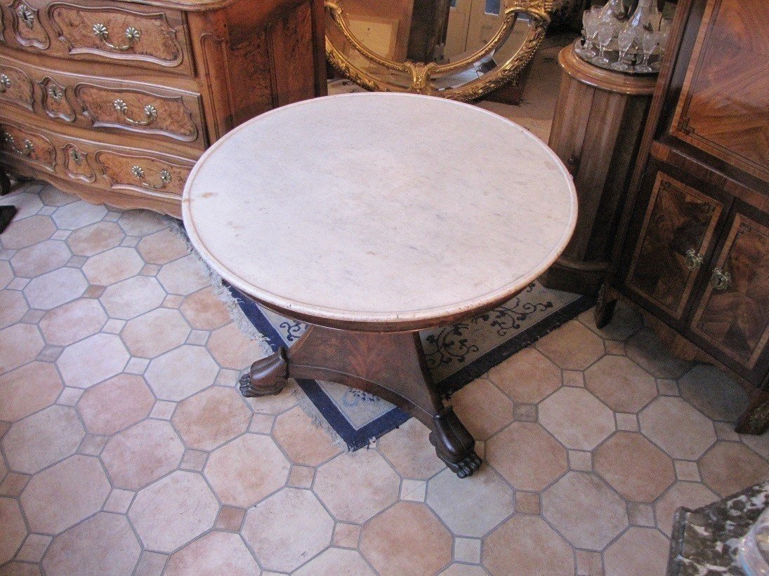 Gueridon en acajou-photo-2