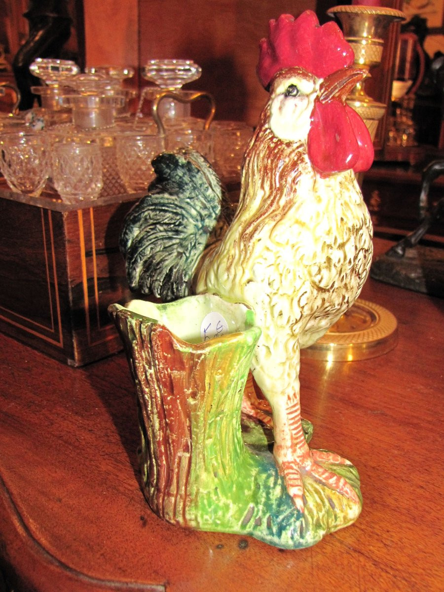 Small Earthenware Rooster-photo-3