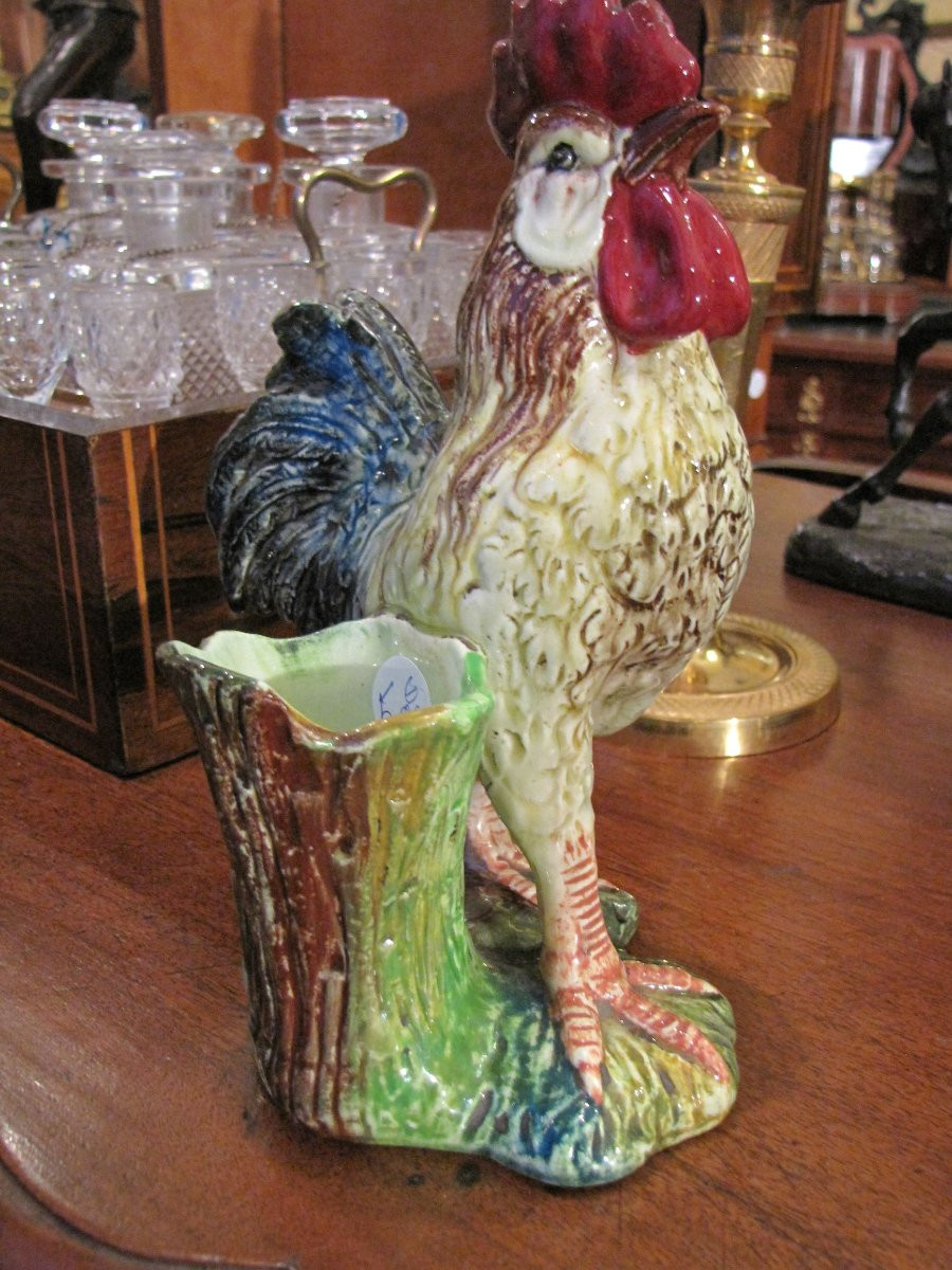 Small Earthenware Rooster-photo-4