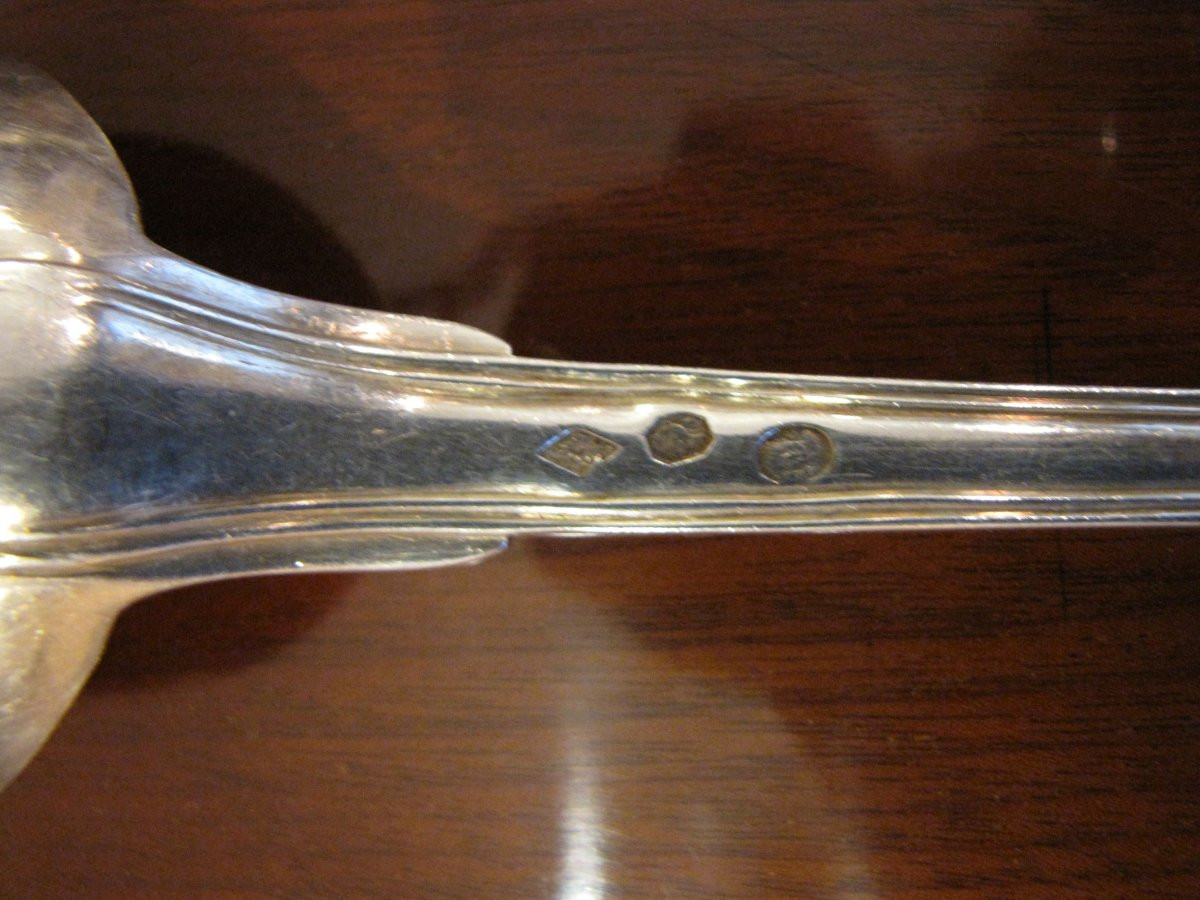 4 Silver Stew Spoons-photo-2