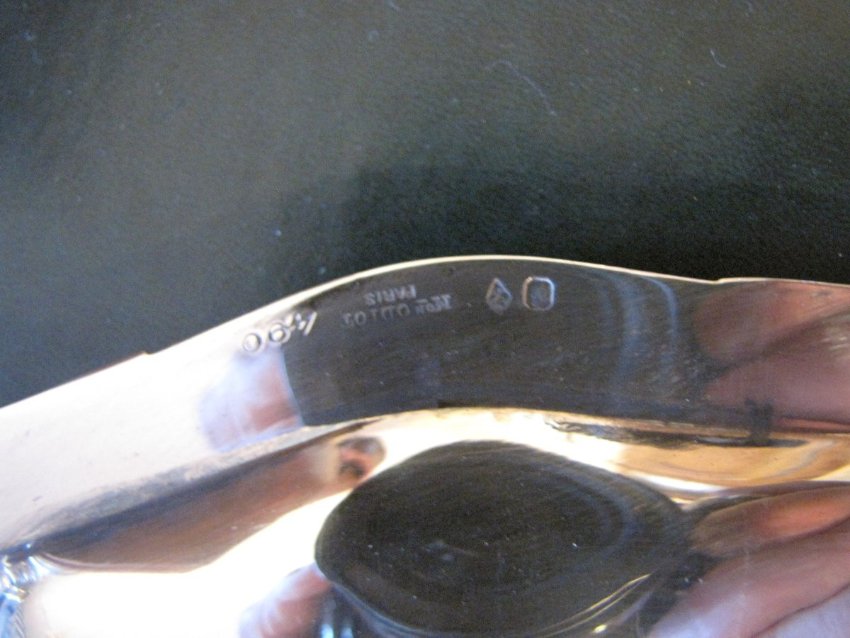 paire de plats en argent-photo-4