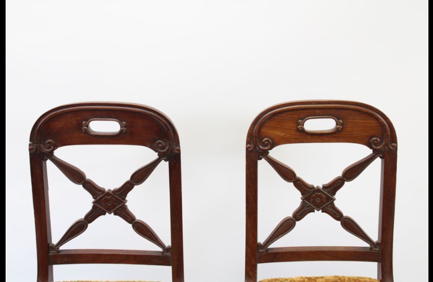 Set Of 6 Mahogany Chairs-photo-4