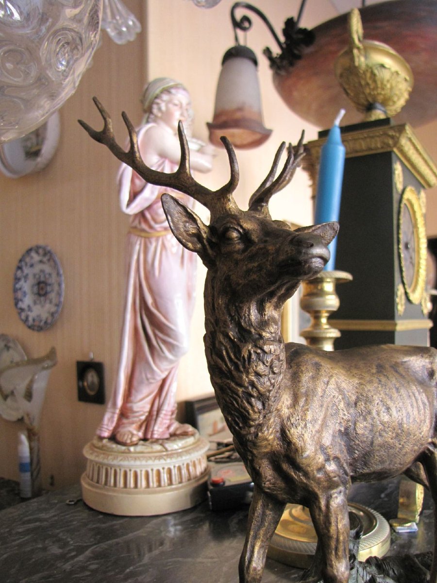 Cerf en bronze-photo-2