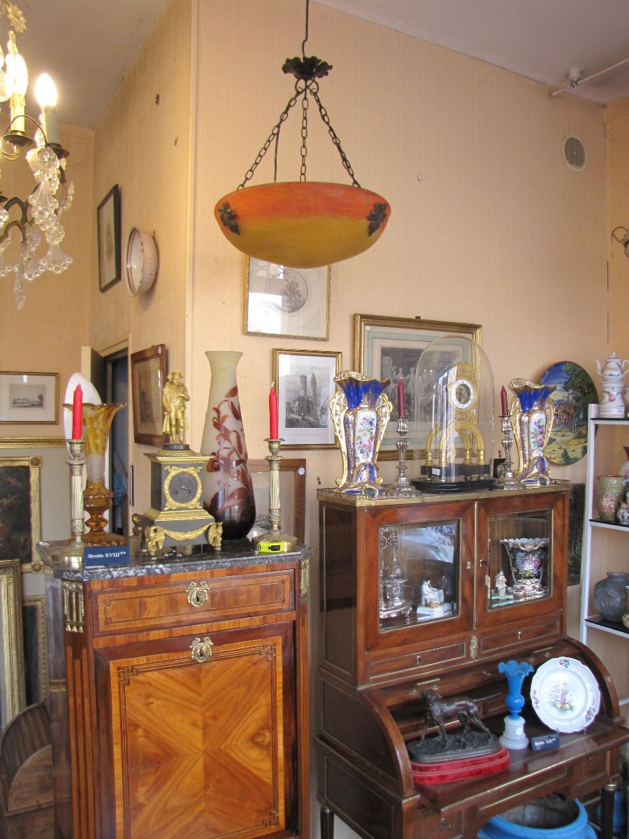 Lustre en pâte de verre-photo-1