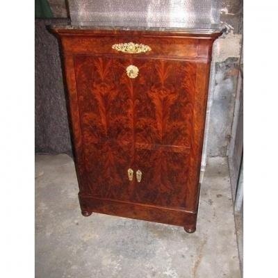 Secretaire en acajou flammé