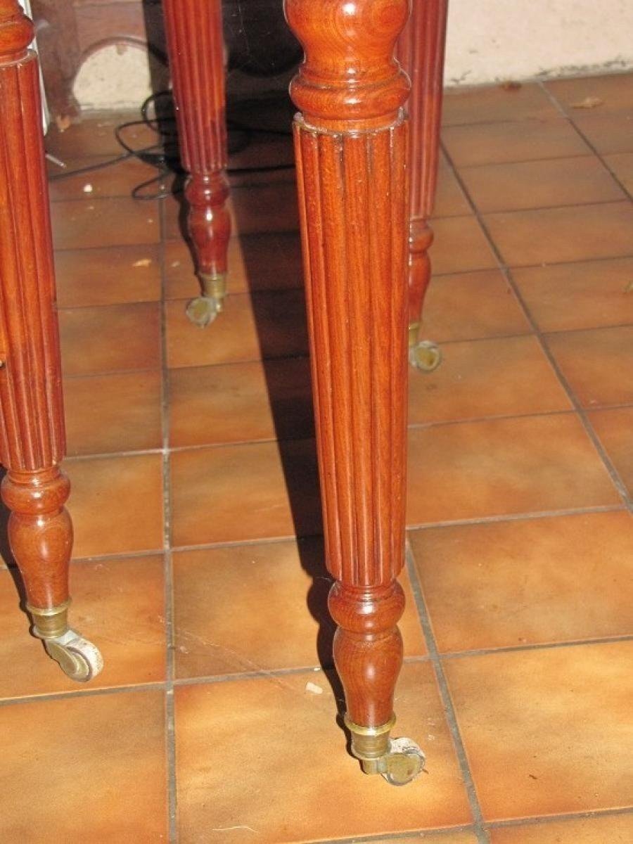 Table à allonges en acajou-photo-1