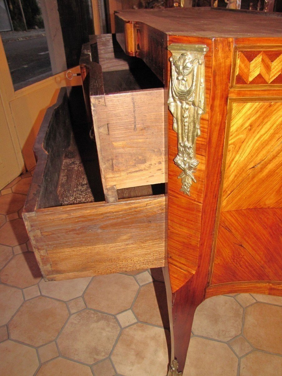 Louis XV-louis XVI Transition Chest Of Drawers-photo-5