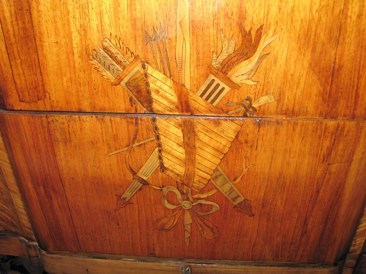 Louis XV-louis XVI Transition Chest Of Drawers-photo-4
