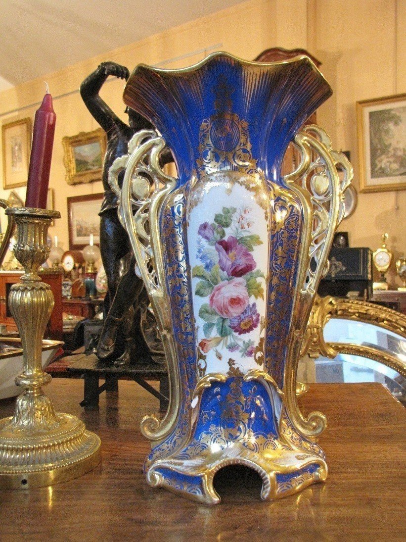 Paire de vases en Vieux Paris-photo-4