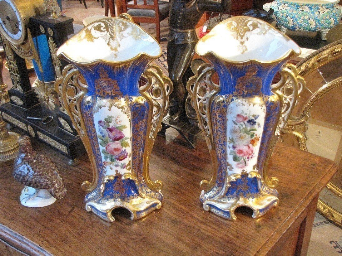 Pair Of Louis Philippe Vases-photo-2