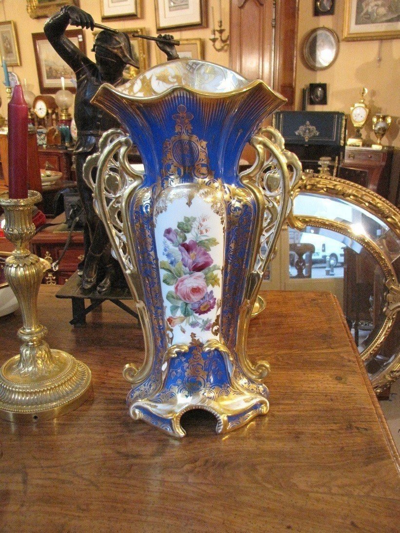 Paire de vases en Vieux Paris-photo-2