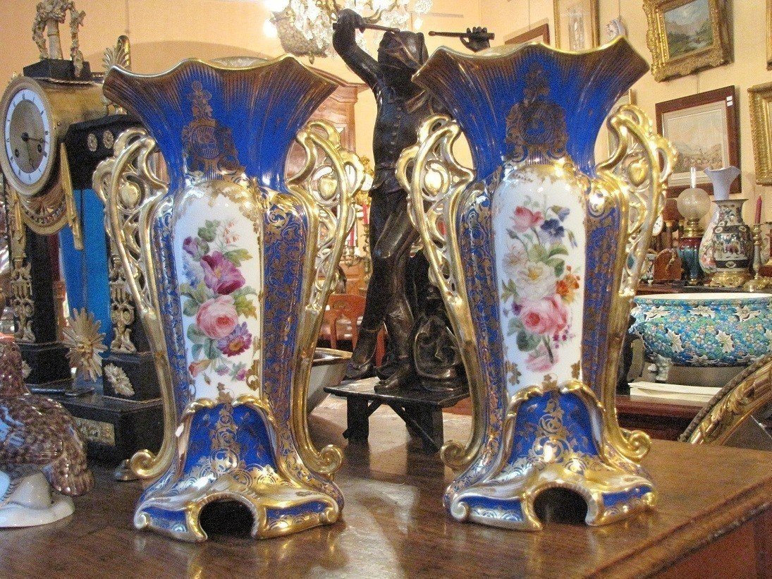 Pair Of Louis Philippe Vases
