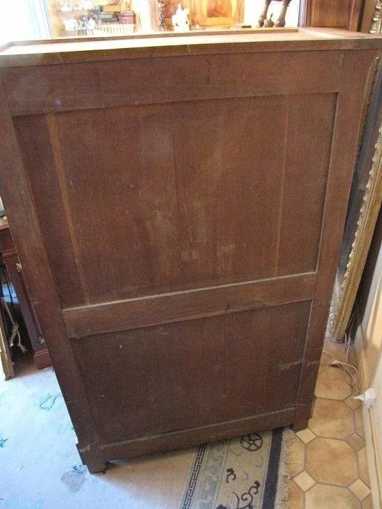 Flamed Mahogany Secretary Desk-photo-2