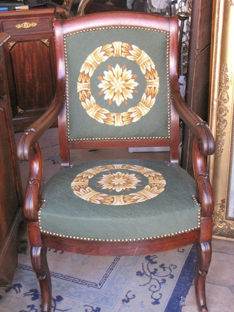 Paire de fauteuils Restauration-photo-3