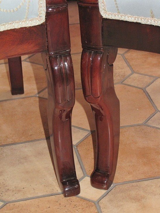 Pair Of Mahogany Armchairs-photo-2