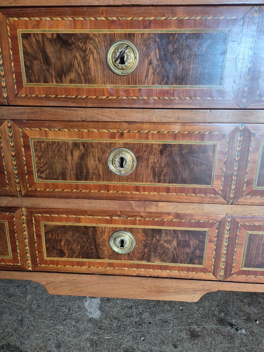 Commode bureau  Louis XVI  estampillée-photo-8