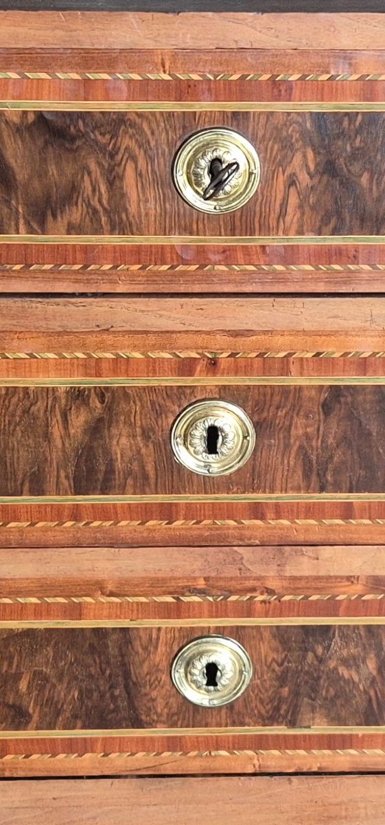 Stamped Louis XVI-style Desk Chest-photo-2