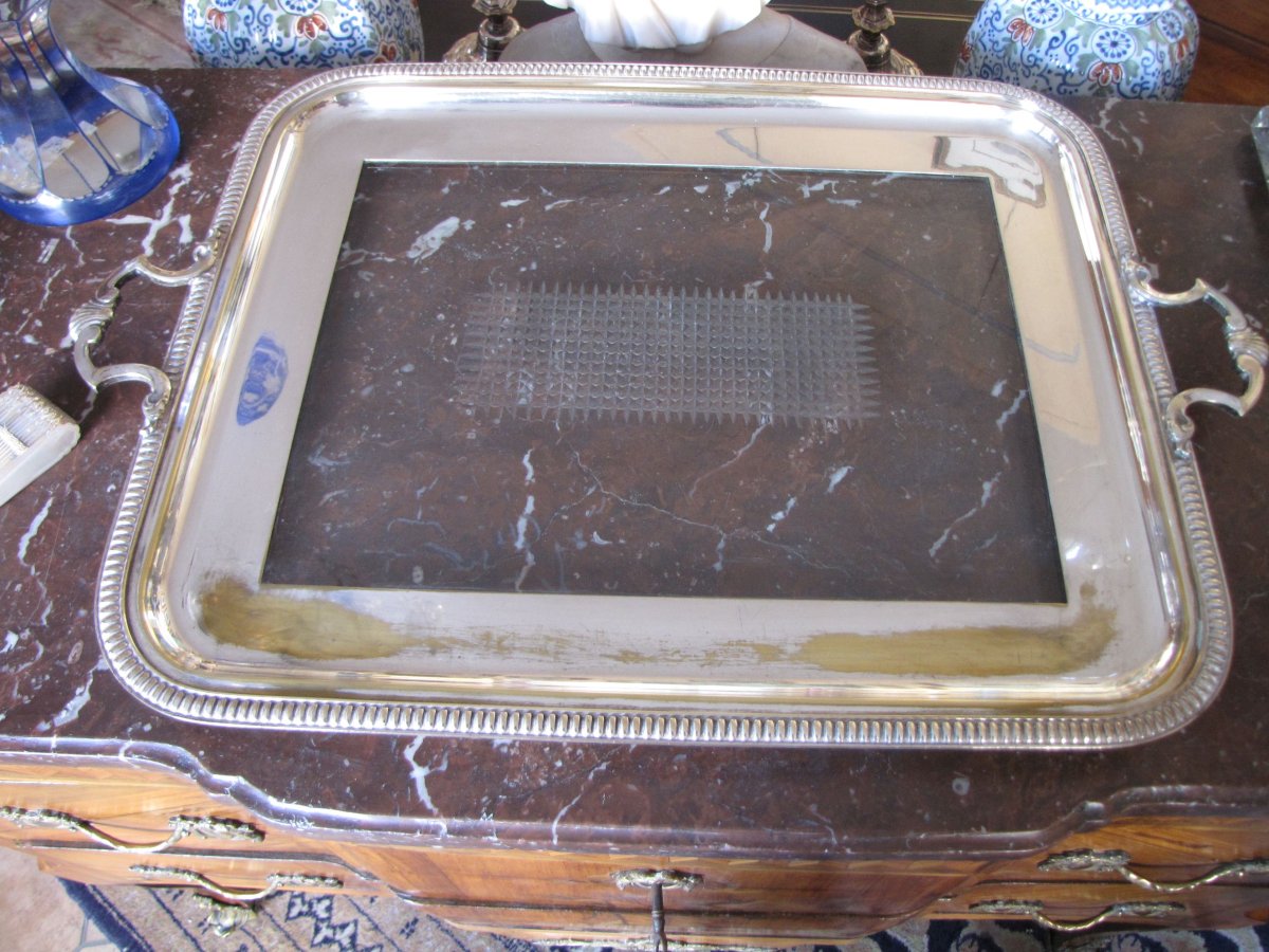 Silver-colored Metal Dish
