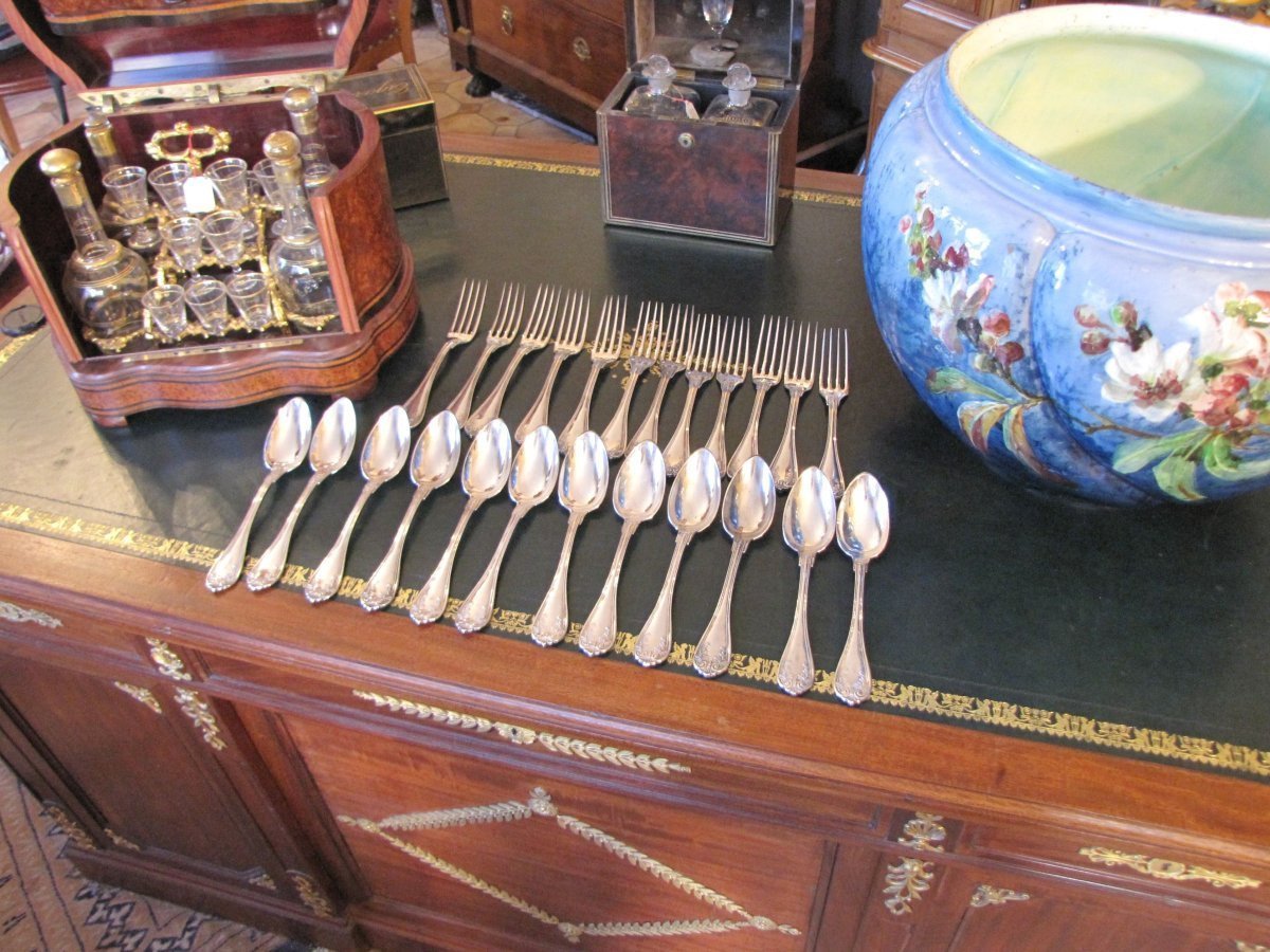12 couverts en argent-photo-2