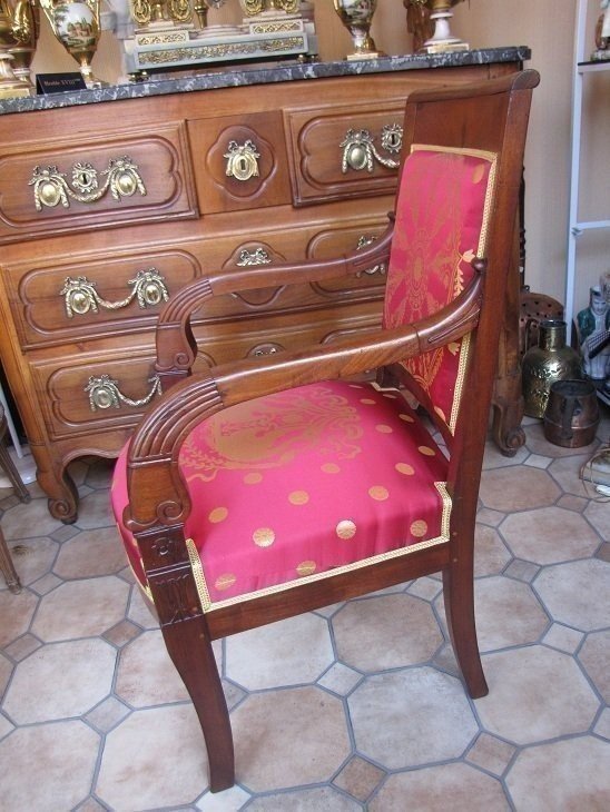 Pair Of Restoration-style Armchairs-photo-1