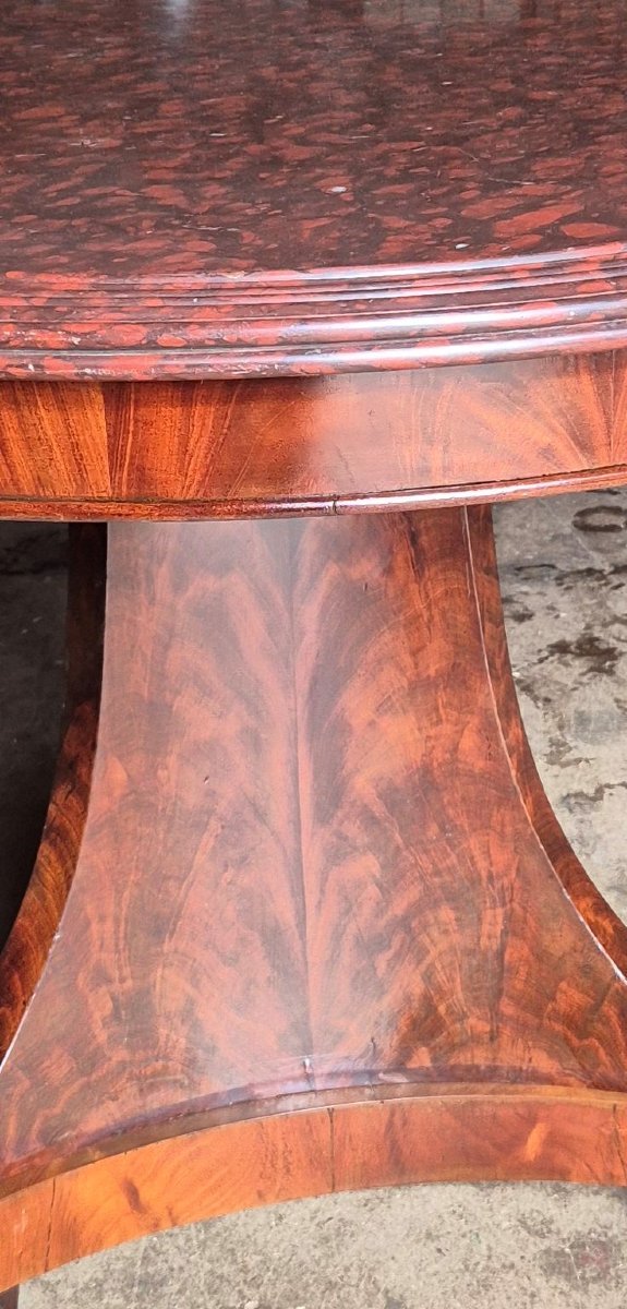 Large Mahogany Side Table-photo-1