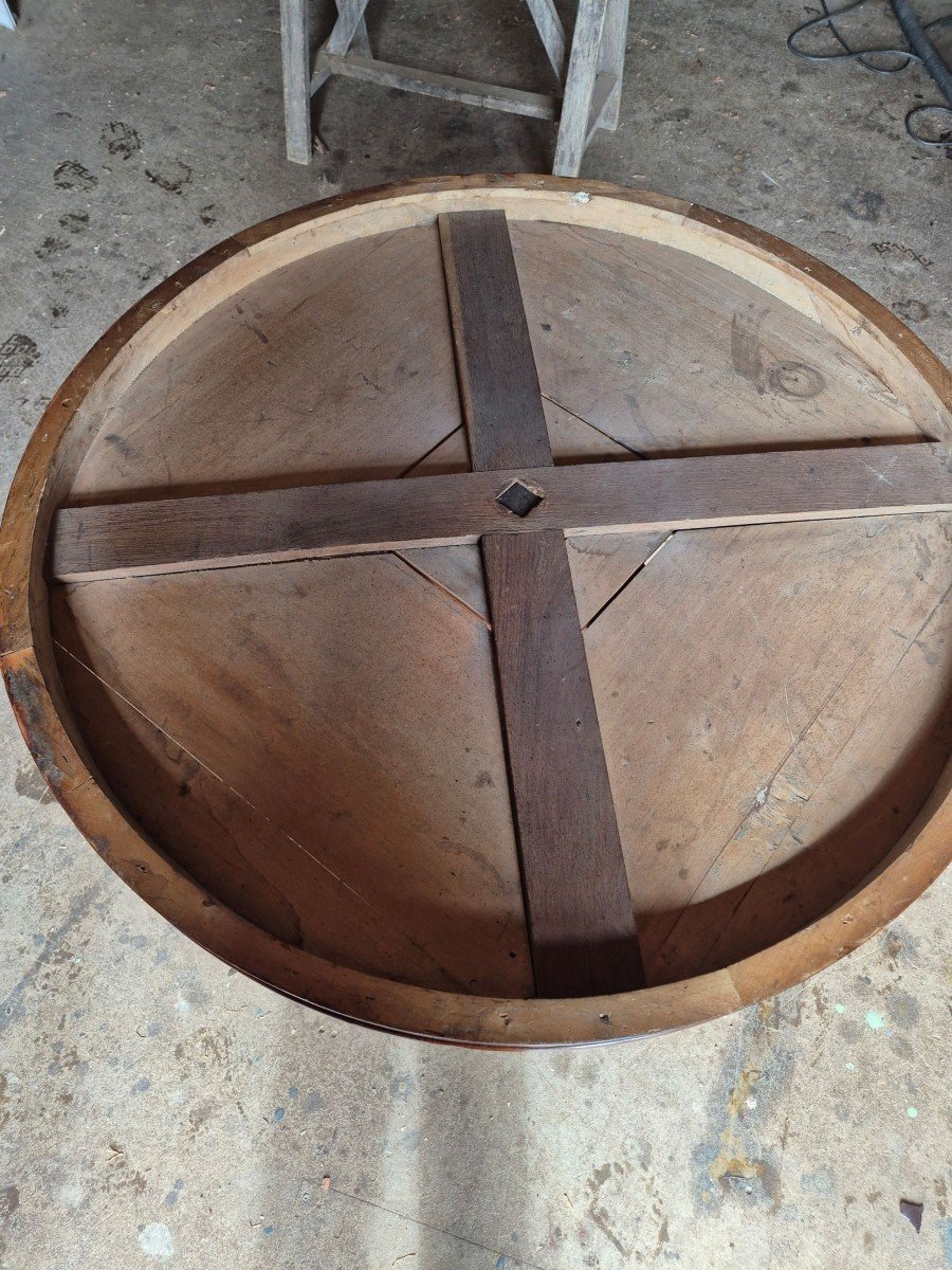 Large Mahogany Side Table-photo-3