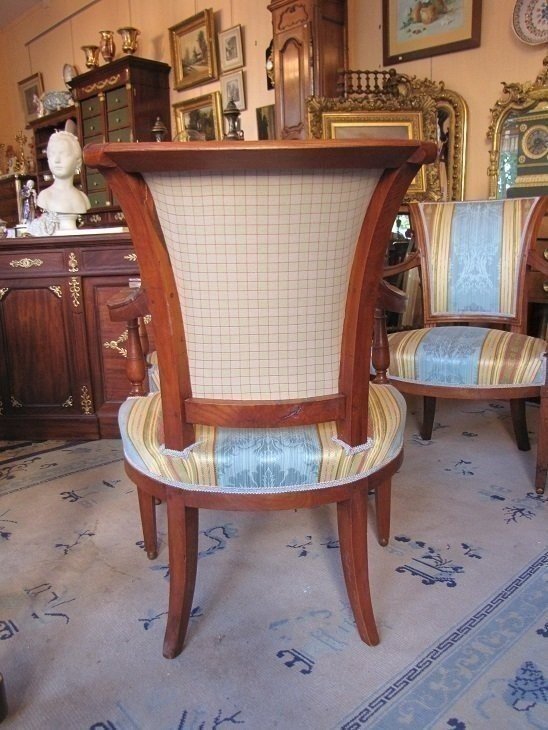 Série de 4 fauteuils directoires-photo-4