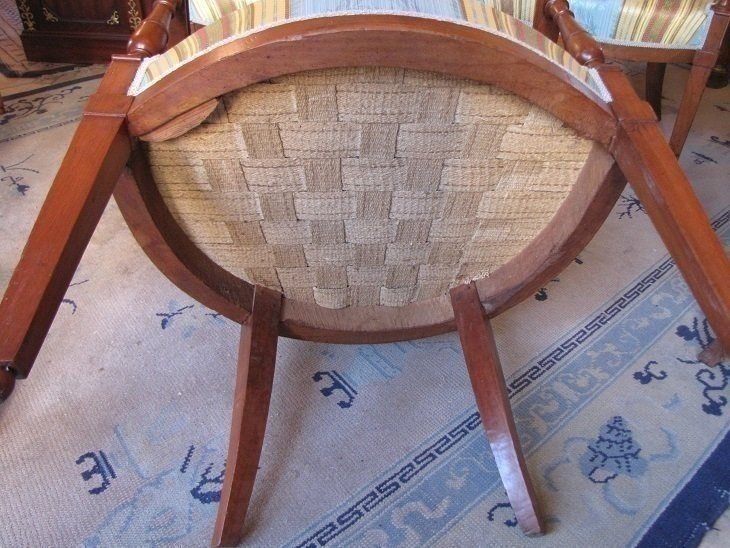 Série de 4 fauteuils directoires-photo-2