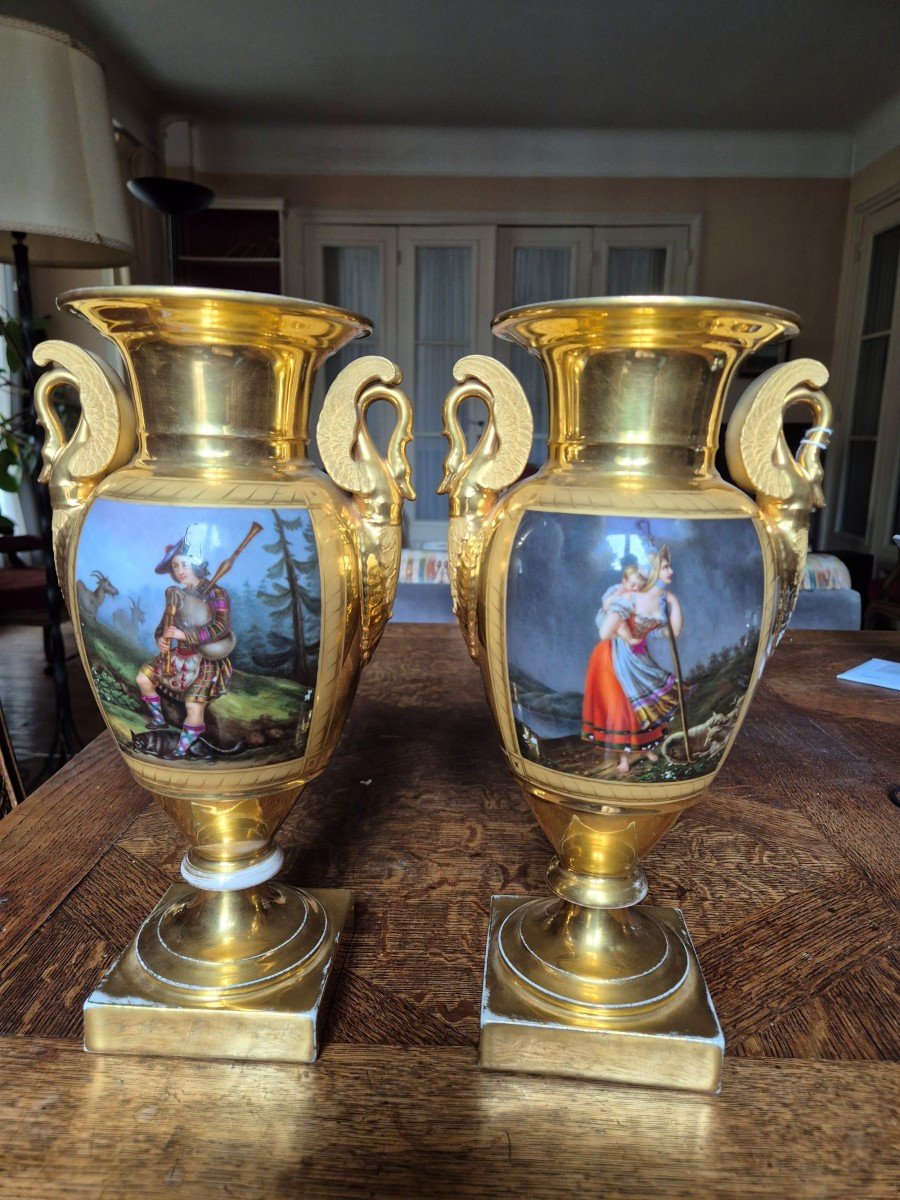 Paire de vases empire
