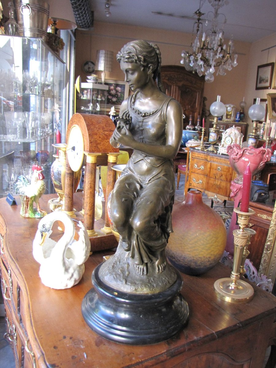 Jeune femme en bronze-photo-6