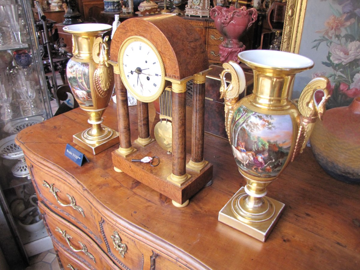 Important Pair Of Empire Vases-photo-4
