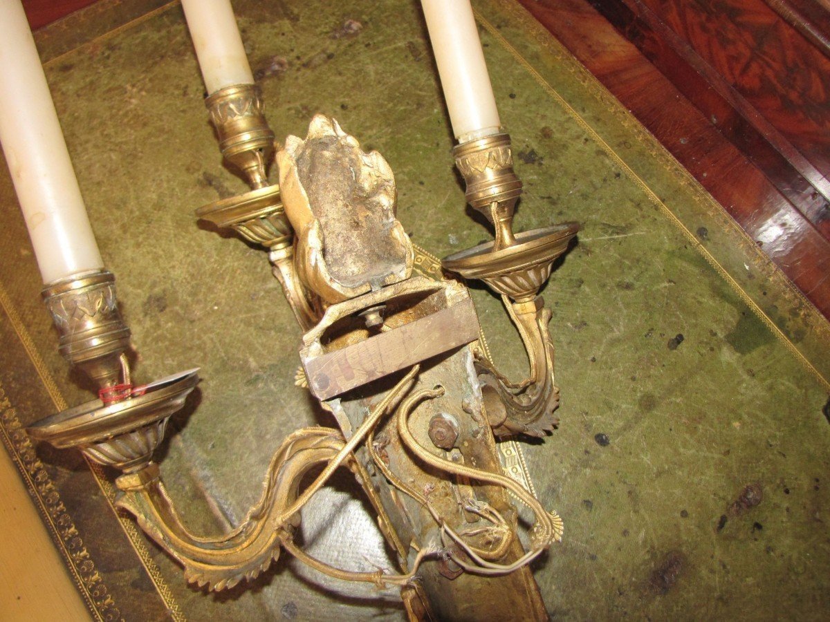 Paire d'appliques Louis XVI-photo-3