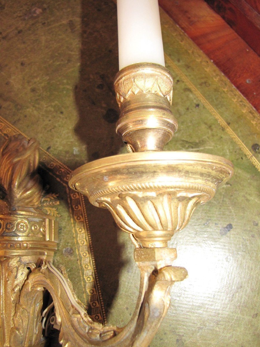 Paire d'appliques Louis XVI-photo-6