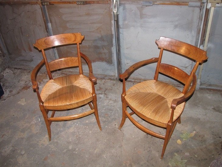 Fauteuils Paillés