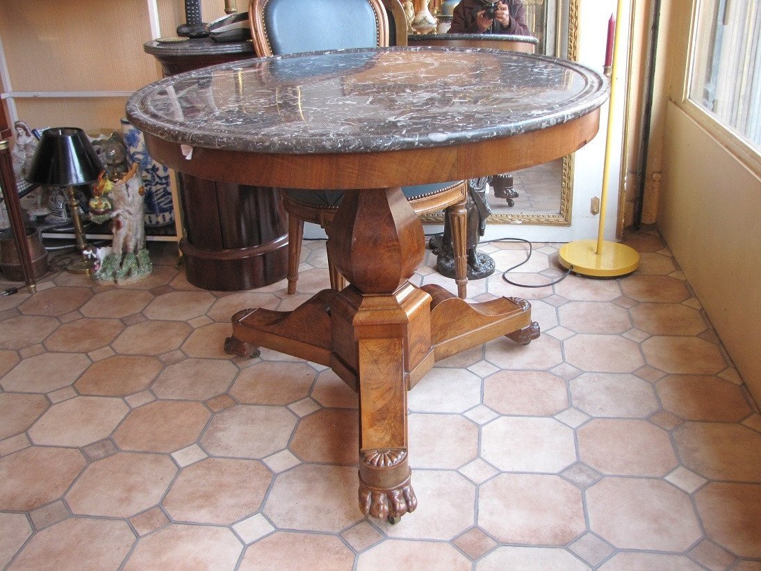 Louis Philippe Pedestal Table-photo-3
