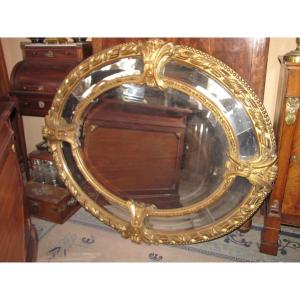 Miroir oval Napoleon III