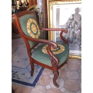 Pair Of Mahogany Armchairs