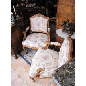 Fauteuils Louis XV