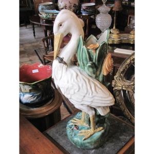 Grand cygne en barbotine