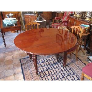 Table à 6 pieds en acajou