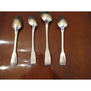 4 Silver Stew Spoons